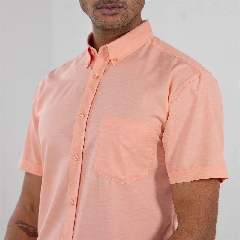 Peach Chaos – KUNUFLEX Short Sleeve Shirt Relaxed Men's Australian 