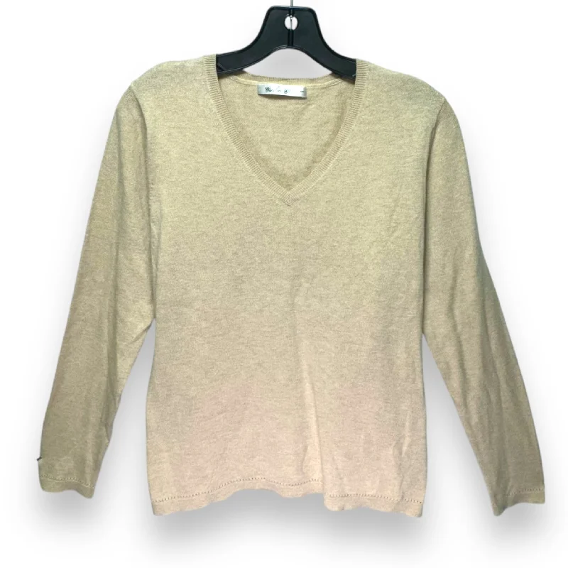 Sweater By Caroline Grace In Tan, Size: M Refined Men's Hand