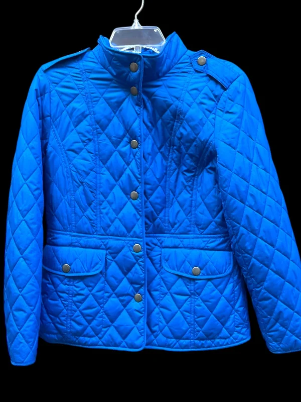 Coat Puffer & Quilted By Talbots In Blue, Size: S Casual Men's Loose