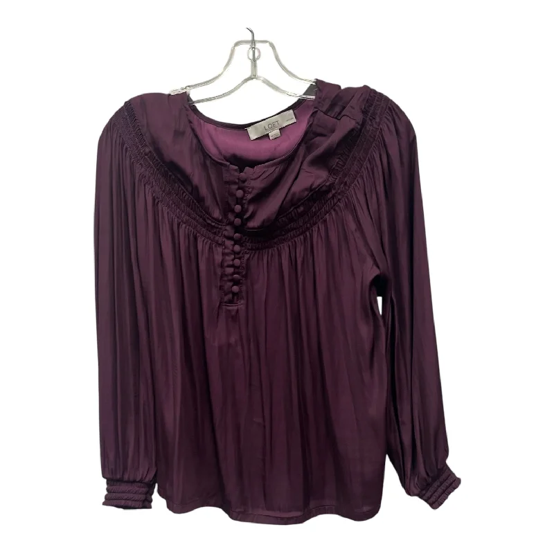 Top Ls By Loft In Purple, Size:Mp Luxurious Men's High