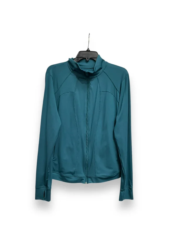 Athletic Jacket By Xersion In Teal, Size: L Refined Men's Hand