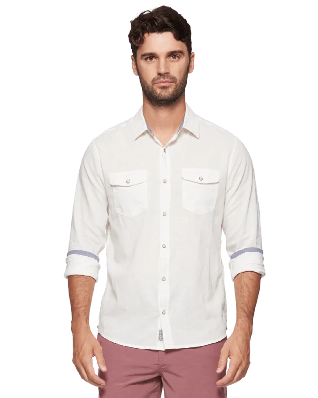 AVALON GARMENT-DYED LINEN SHIRT Artistic Men's Hand