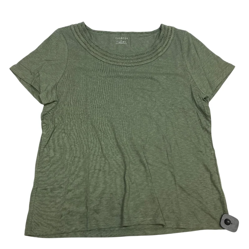 Top Short Sleeve By Talbots In Green, Size: Xl Traditional Men's Country