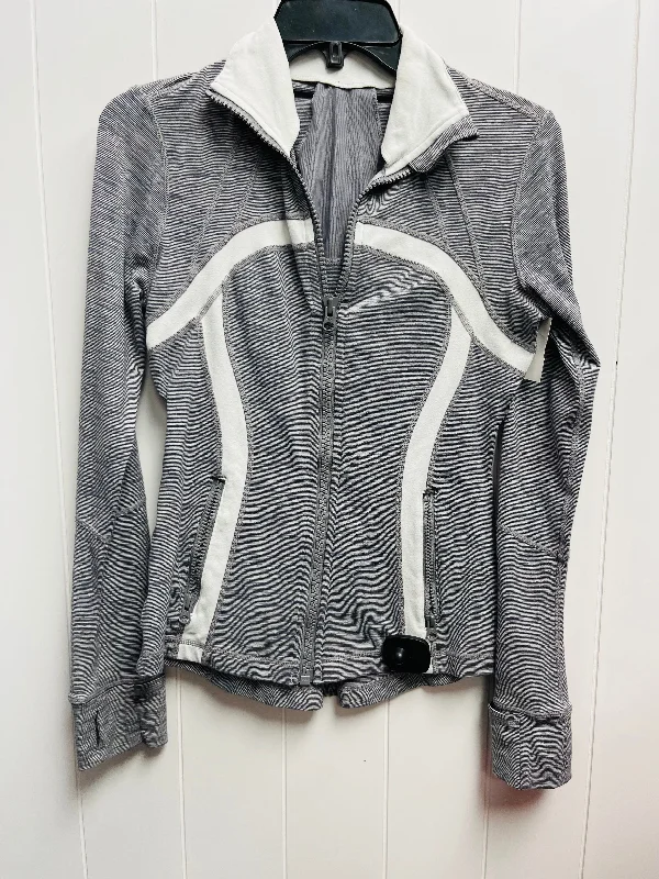 Athletic Jacket By Lululemon In Grey, Size: S Elegant Men's Formal 