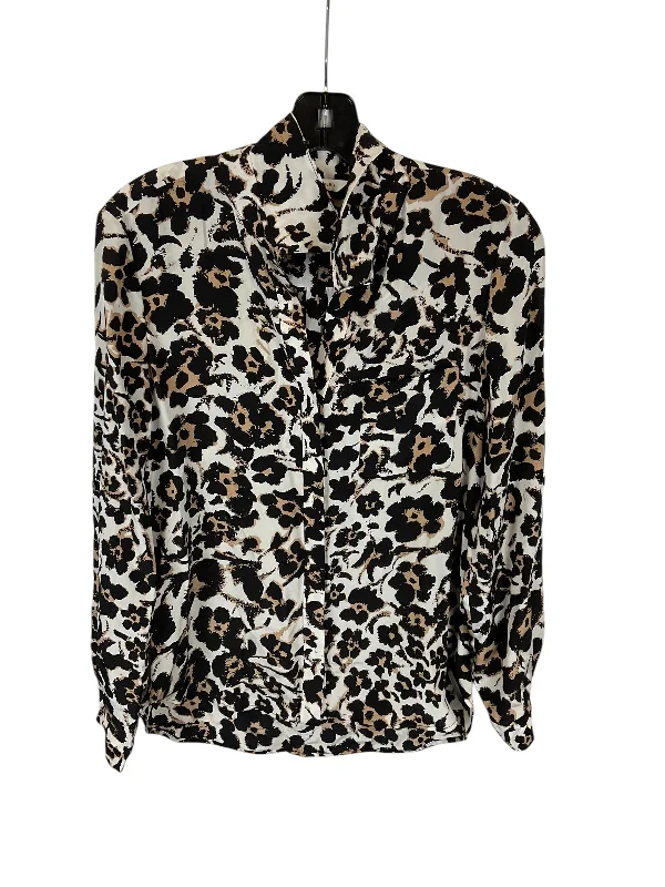 Top Long Sleeve Designer By Diane Von Furstenberg In Animal Print, Size: 4 Stylish Men's Neon