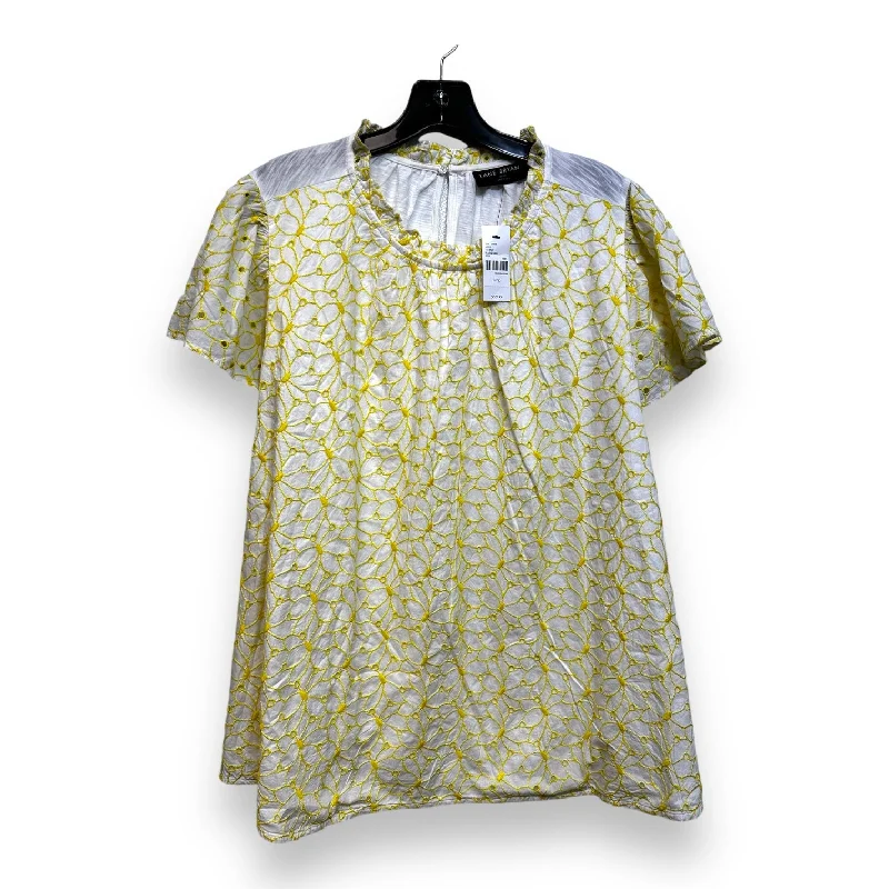 Top Short Sleeve By Lane Bryant O In Yellow, Size: 1x Sharp Men's Italian