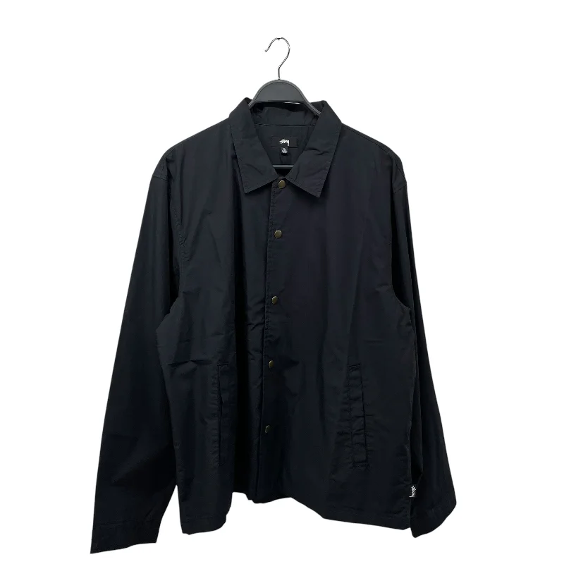 STUSSY/LS Shirt/XL/Cotton/BLK/ Dynamic Men's High