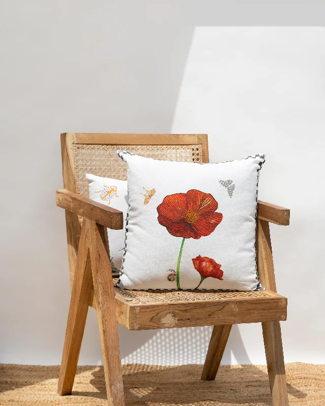 Swaying Poppy cushion Cover Sophisticated Men's 