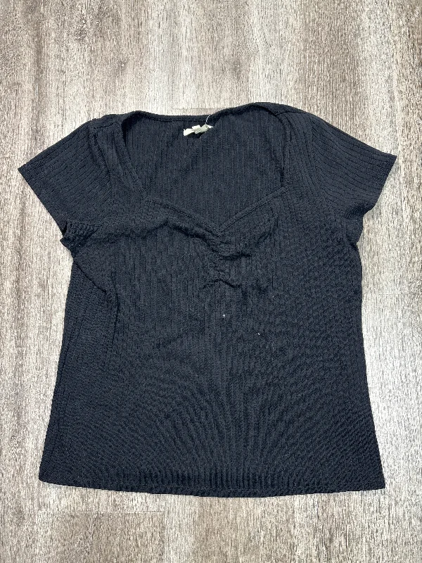 Top Short Sleeve By Madewell In Black, Size: Xl Sharp Men's Italian