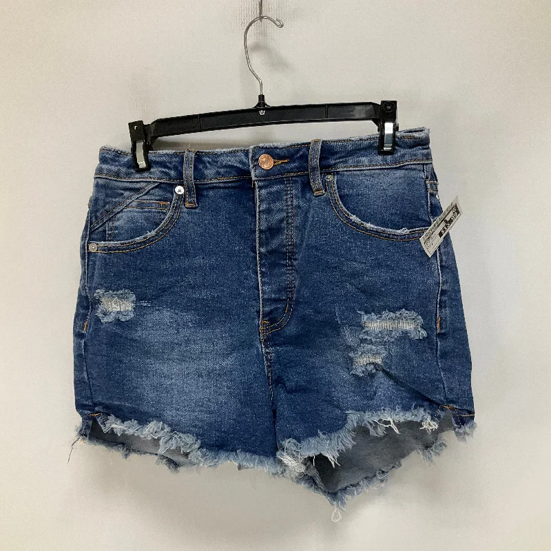 Blue Denim Shorts We The Free, Size 4 Unique Men's Patch