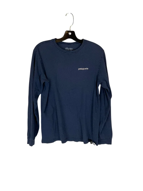 Top Long Sleeve Designer By Patagonia In Navy, Size: S Laid