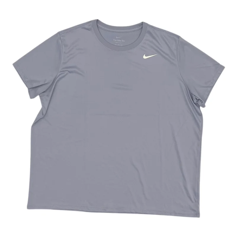 Athletic Top Ss By Nike Apparel In Blue, Size:Xxl Dapper Men's Bow