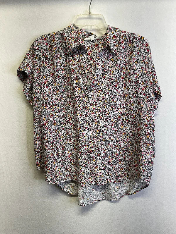 Top Ss By Jane And Delancey In Floral Print, Size:M Refined Men's Classic 